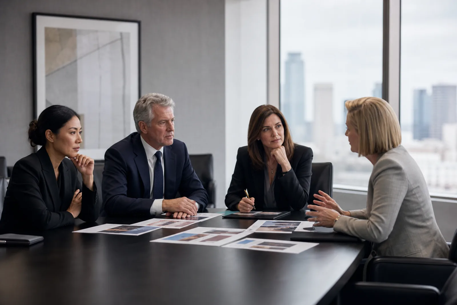 Law firm leaders evaluating a legal recruiting firm for senior attorney and executive hiring