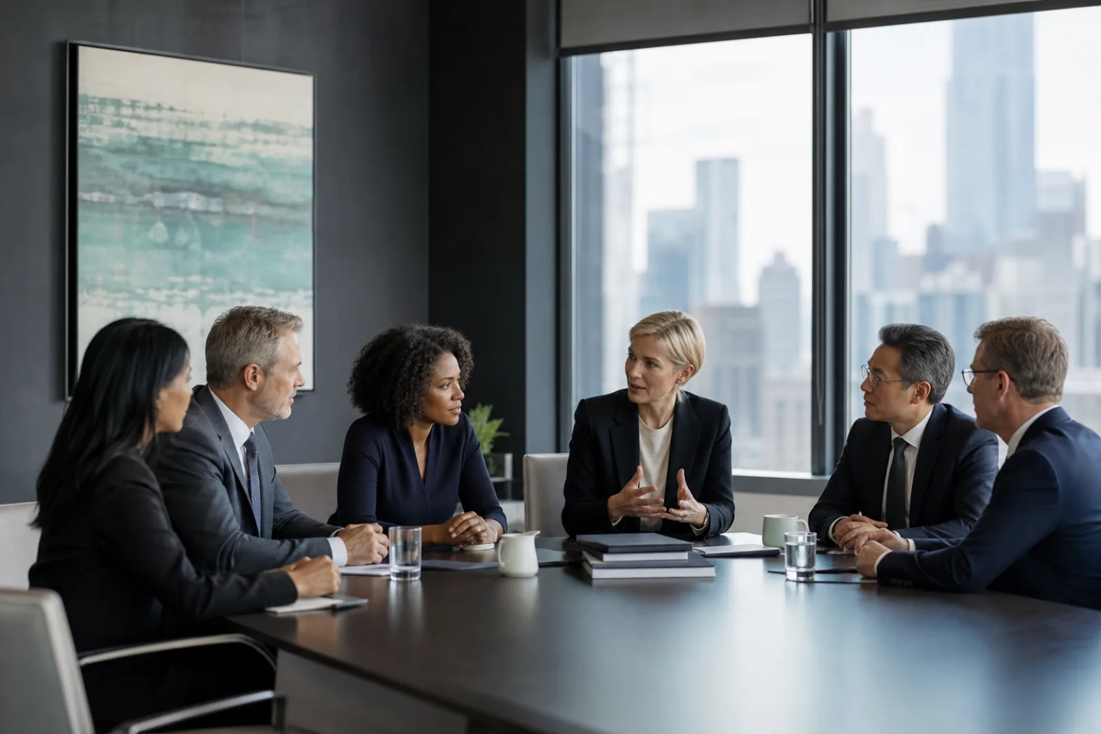 General Counsel executive search committee evaluating a senior legal leadership candidate